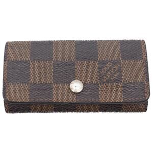 Authentic Louis Vuitton Damier Ebene Multicles 4 Key Holder 2009 France
